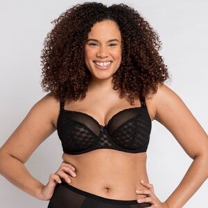 Curvy Kate Dottie Balcony Bra - Black